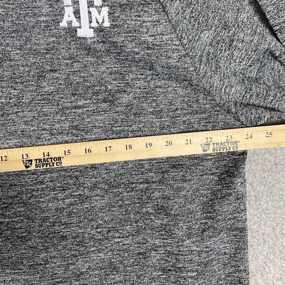 Champion quarter zip Texas A&M Aggie pullover heathered black XL football fan - Picture 8 of 9